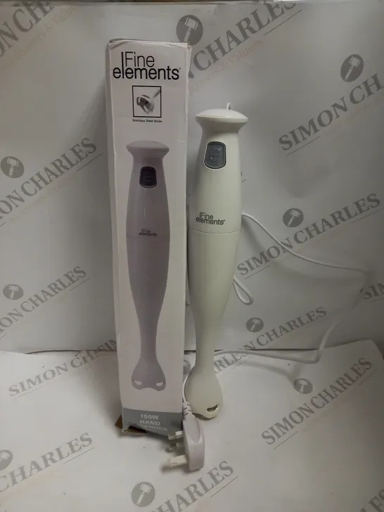 BOXED FINE ELEMENTS HAND BLENDER - WHITE