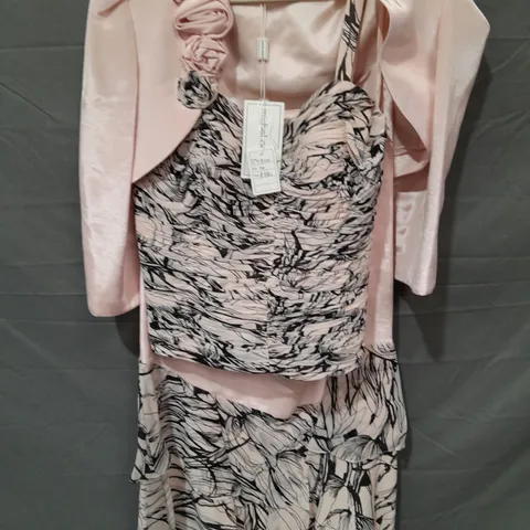 MICHAEL AMBERS DRESS, TOP AND JACKET SET IN BLUSH - 14