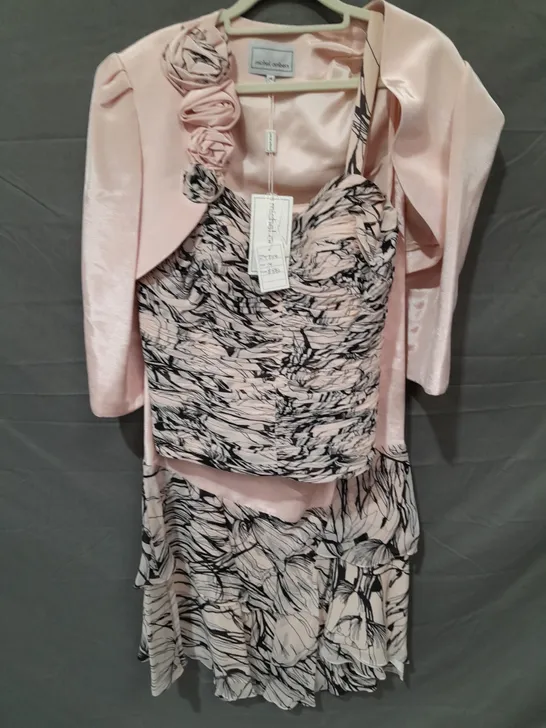 MICHAEL AMBERS DRESS, TOP AND JACKET SET IN BLUSH - 14