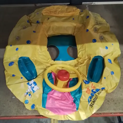 A BOX OF 8 BAGGED KIDS INFLATABLE STEP-IN SEA CARS/BOATS