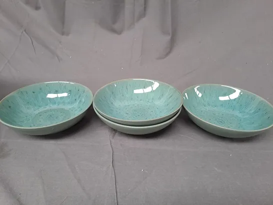 BOXED UNBRANDED 4 PIECE BOWL SET IN TEAL - COLLECTION ONLY