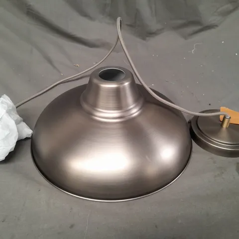 BOXED UNBRANDED PENDANT LIGHT FIXTURE IN CHROME EFFECT FINISH