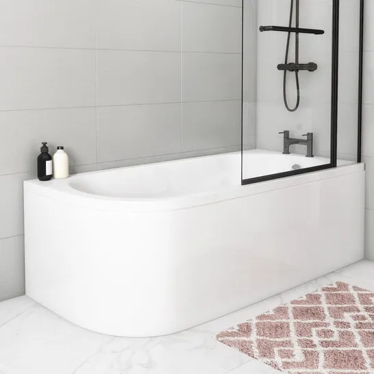 JERSEY GRADE A1 J SHAPED BATH 1700X750 RIGHT HAND