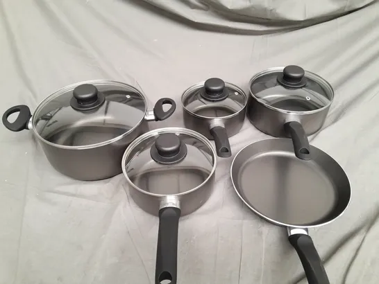 ALUMINIUM 5 PIECE PAN SET