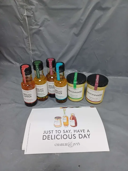 CHARLIE AND IVYS GIFT SET OF DRESSINGS, OILS AND MORE