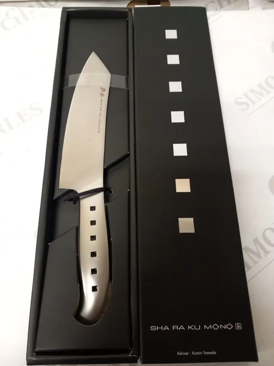 BOXED SHA RA KU MONO MOLYBDENUM VANADIUM STEEL 18-8 STAINESS STEEL 15CM ORIENTAL KNIFE