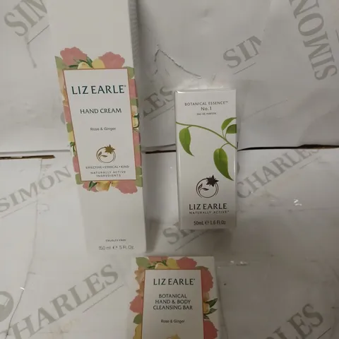 LIZ EARLE HAND CREAM , PARFUM , CLEANSING BAR