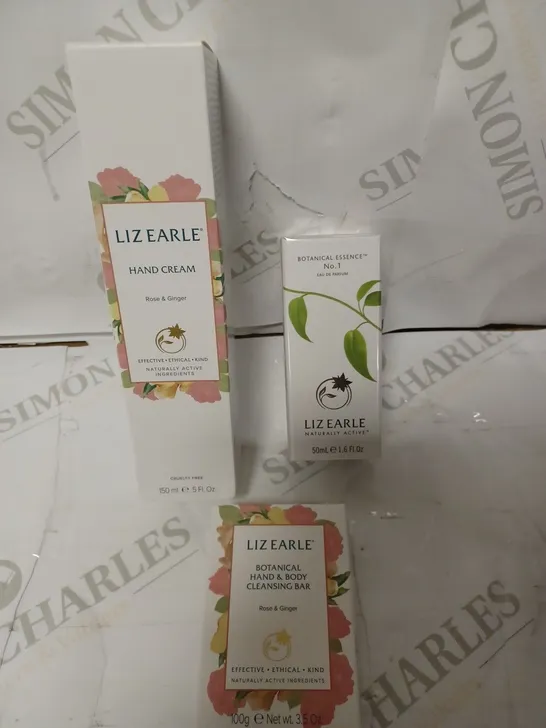 LIZ EARLE HAND CREAM , PARFUM , CLEANSING BAR