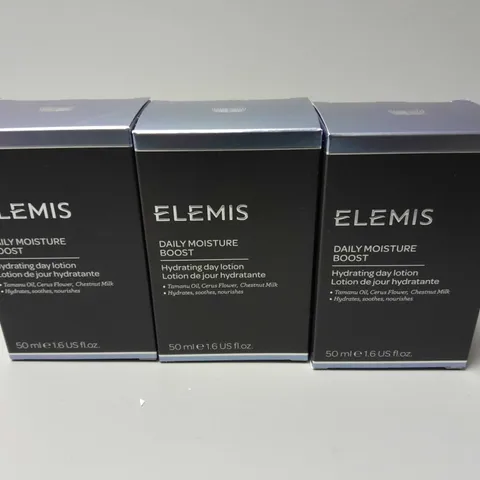 3 BOXED ELEMIS DAILY MOISTURE BOOST (3x50ml)