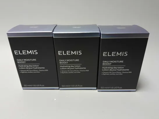 3 BOXED ELEMIS DAILY MOISTURE BOOST (3x50ml)