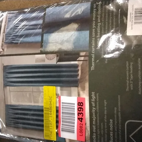 ARMINGTON PENCIL PLEAT SHEER THERMAL CURTAINS TEAL SIZE: 168 X 229CM