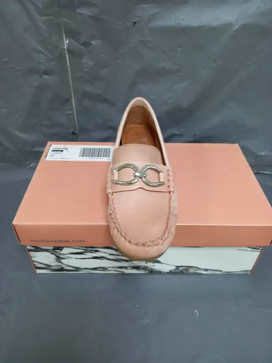 MODA IN PELLE FABIOLE LEATHER LOAFERS PINK SIZE 4