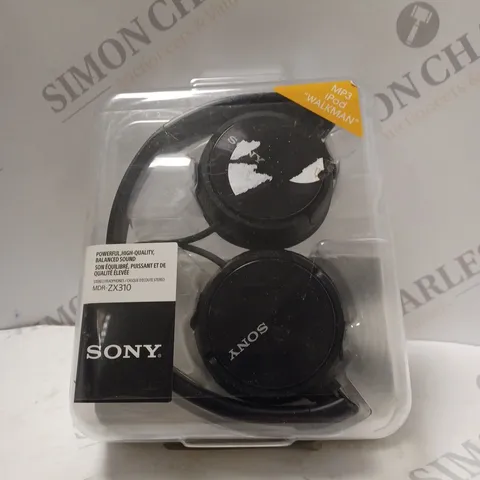 BOXED SONY MDR-ZX310 OVER-EAR HEADPHONES IN BLACK