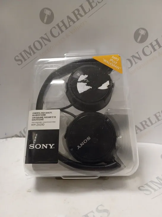 BOXED SONY MDR-ZX310 OVER-EAR HEADPHONES IN BLACK