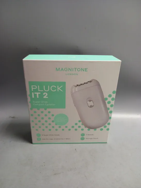 BOXED MAGNITONE PLUCK IT 2 SUPLE GLIDE COMPACT EPILATOR