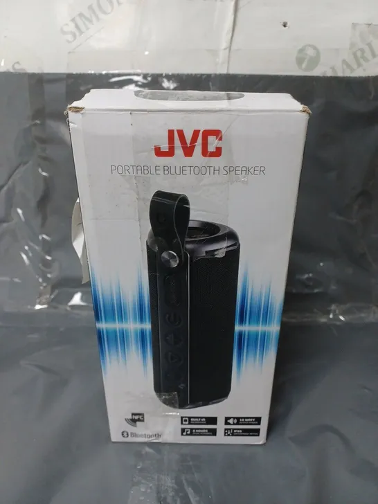 BOXED JVC PORTABLE BLUETOOTH SPEAKER BLACK