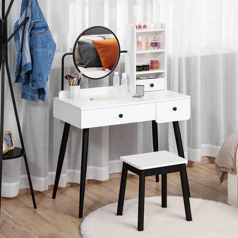 BOXED GARSIDE DRESSING TABLE WITH MIRROR 