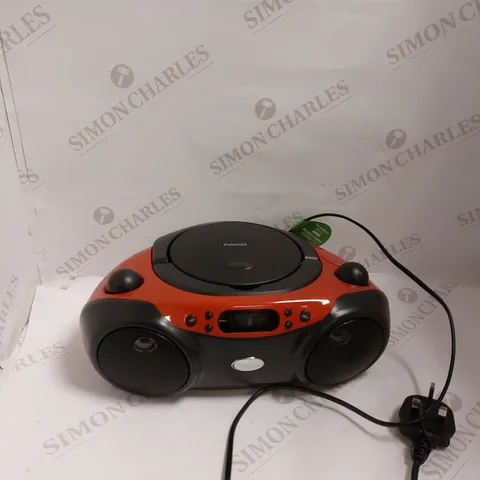 POLAROID BLUETOOTH CD BOOMBOX BLACK/RED