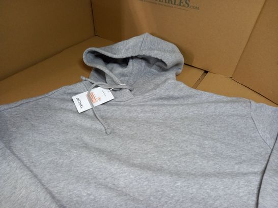 MONKL GREY MARL OVERSIZED OVERHEAD HOODIE - SMALL