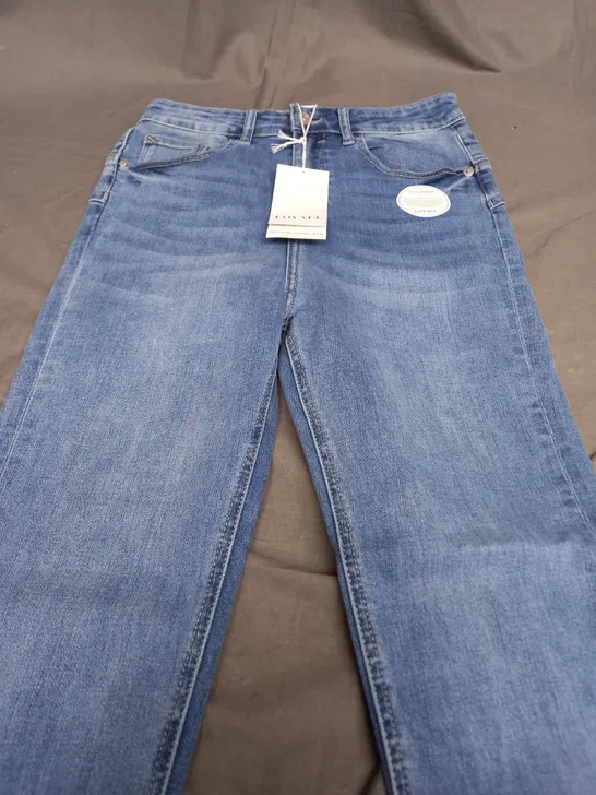 LOVALL MID BLUE LIFT & SHAPE JEANS - XS