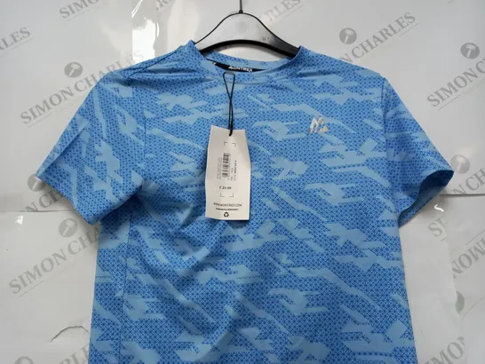 MONTIREX GEO GRID TEE IN BLUE - 12-13