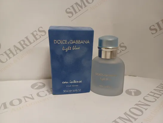 BOXED DOLCE AND GABBANA LIGHT BLUE EAU INTENSE POUR HOMME EAU DE PARFUM - 50ML 