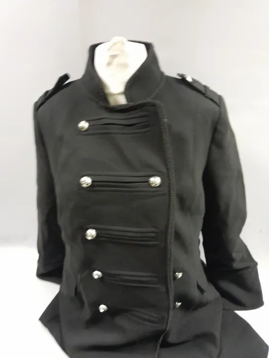 JULIEN MACDONALD FRONT BUTTON COAT SIZE UNSPECIFIED