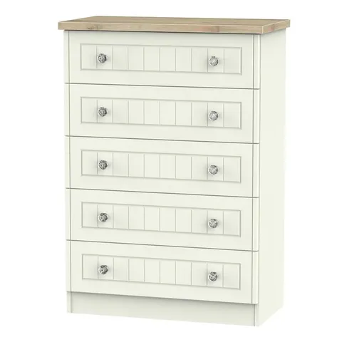 BOXED ZENFIELD 5 DRAWER CHEST OF DRAWERS 