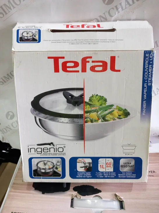 BOXED TEFAL INGENIO STEAMER AND LID