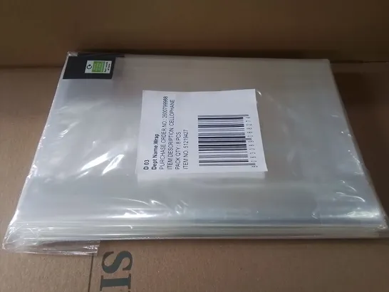 LOT OF BRAND NEW CLEAR CELLOPHANE - 240 PACKS PER BOX 