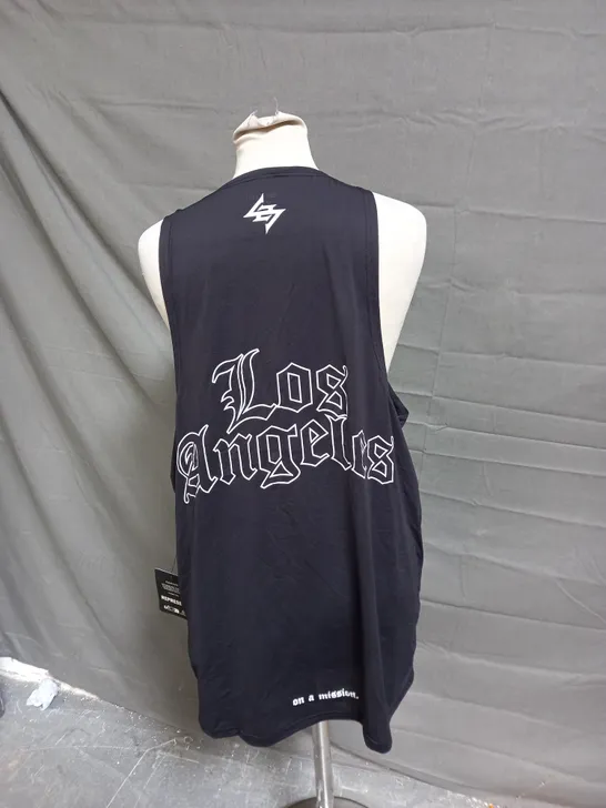 REPRESENT LA MARATHON SINGLET IN BLACK - LARGE