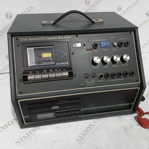 COOMBER 2241 STEREO CD CASSETTE RECORDER