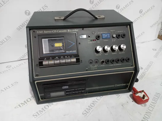 COOMBER 2241 STEREO CD CASSETTE RECORDER