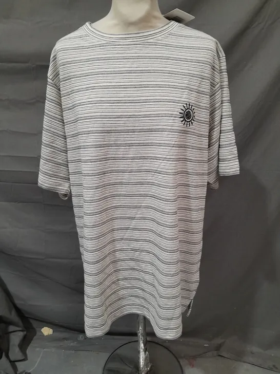 PRETTY GREEN GRIGGS STRIPE T-SHIRT - XXL