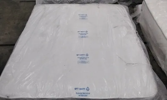 QUALITY BAGGED MEMORY FOAM OPEN COIL SUPER KING 6' MATTRESS