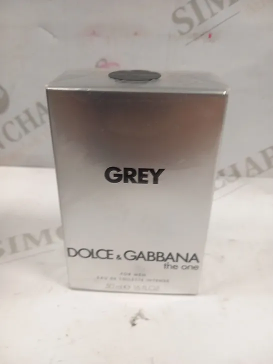 BOXED AND SEALED DOLCE AND GABBANA THE ONE GREY FOR MEN EAU DE TOILETTE INTENSE 50ML