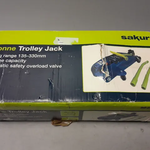 BOXED SAKURA 2 TONNE TROLLEY JACK