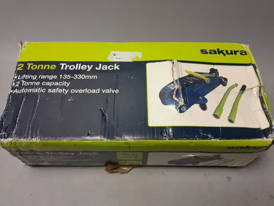 BOXED SAKURA 2 TONNE TROLLEY JACK