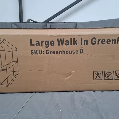 BOXED LARGE WALK IN GREENHOUSE 