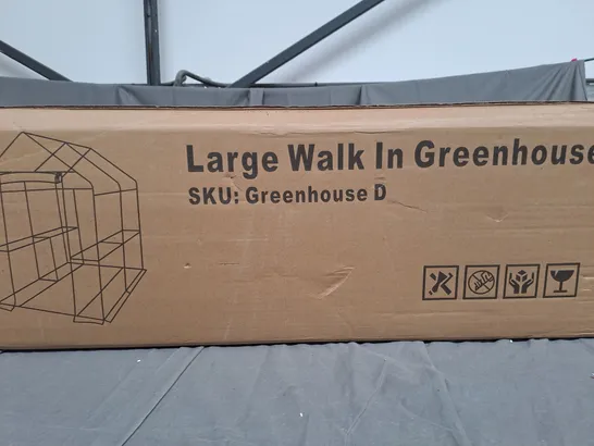 BOXED LARGE WALK IN GREENHOUSE 