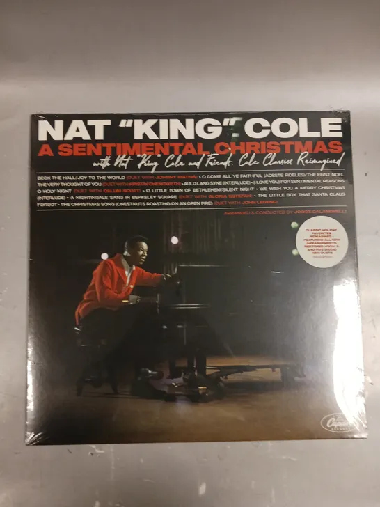 SEALED NAT KING COLE A SENTIMENTAL CHRISTMAS VINYL 