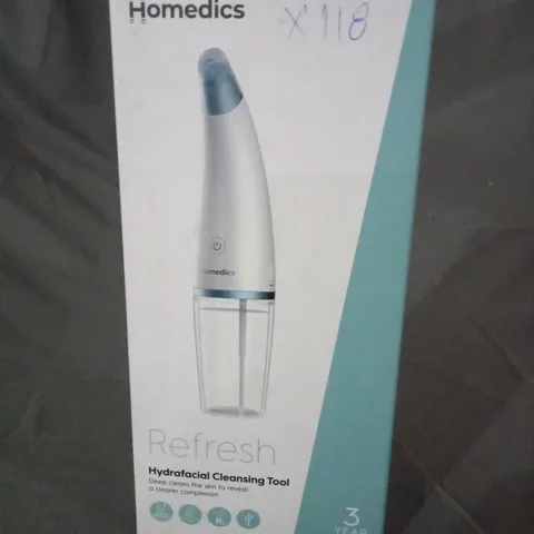 BOXED HOMEDICS REFRESH HYDRAFACIAL CLEANSING TOOLS