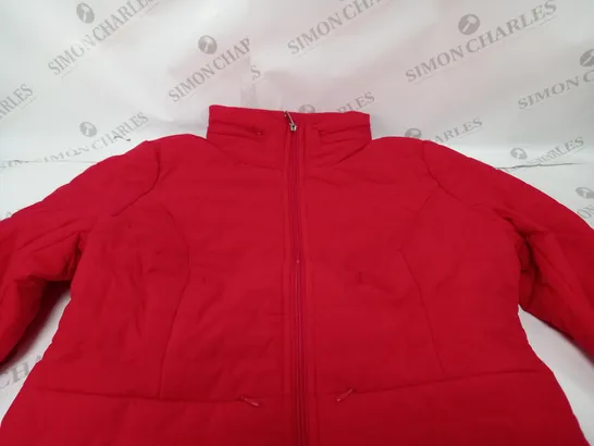 CENTIGRADE FAUX DOWN PADDED JACKET RED MEDIUM