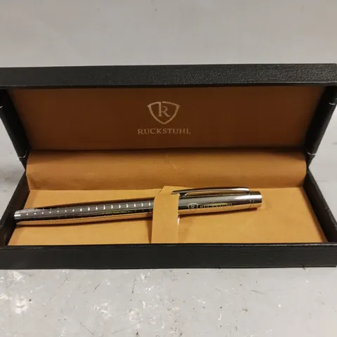 RUCKSTUHL STAINLESS STEEL LUXURY PEN IN GIFT BOX