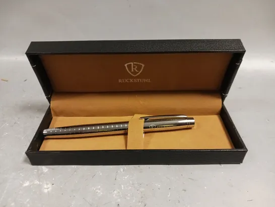 RUCKSTUHL STAINLESS STEEL LUXURY PEN IN GIFT BOX