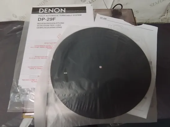 BOXED DENON DP-29F TURNTABLE