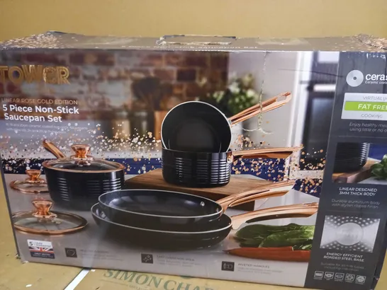 TOWER LINEAR INDUCTION POTS AND PANS SETS