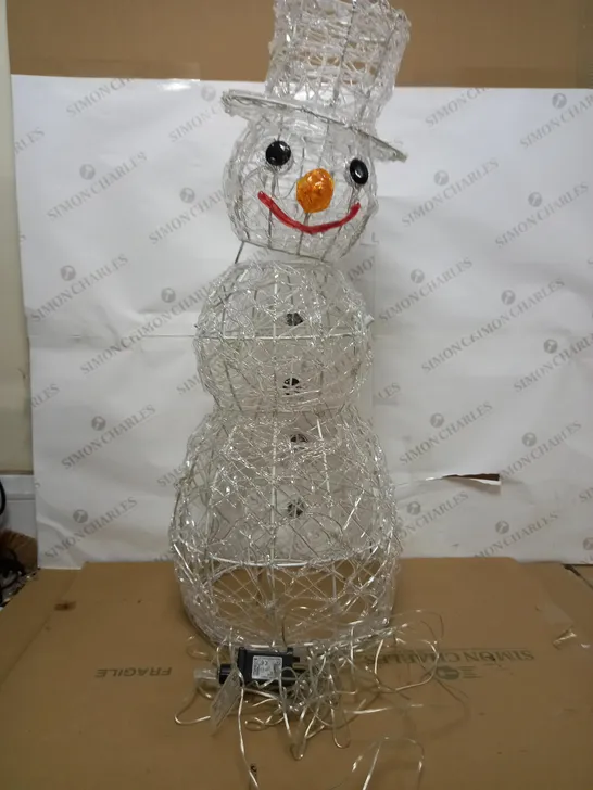 JOHN LEWIS SNOWMAN LIGHT ICE WHITE LEDS