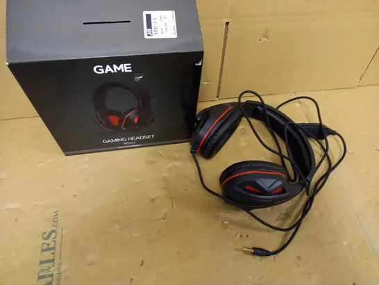 BOXED GAME BLACK/RED HEADSET