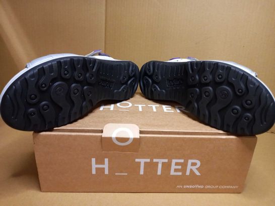 BOXED PAIR OF HOTTER WALKING SANDALS - SIZE 5
